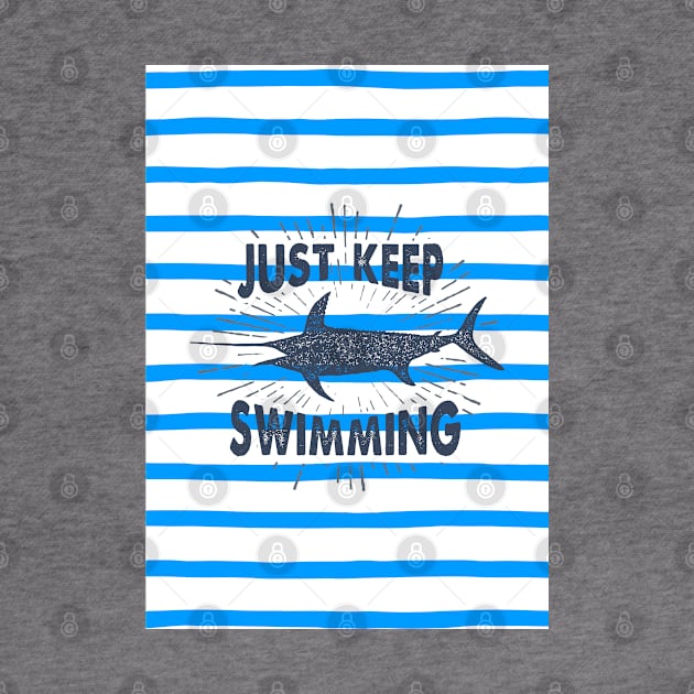 Nautical lettering: just keep swimming by GreekTavern